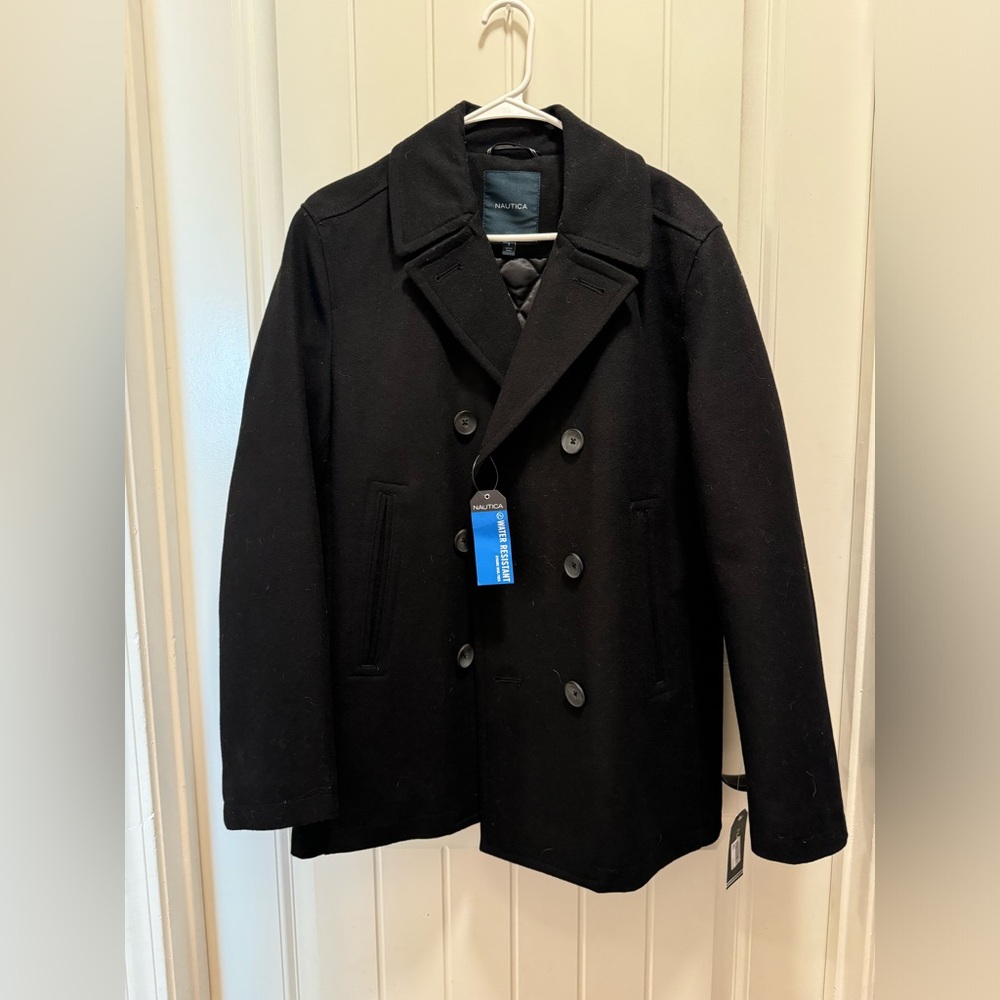 Nautica Wool Button Down Coat